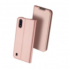 Чехол-книжка Dux Ducis Skin Pro для Samsung A01 Розовое золото