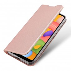 Чехол-книжка Dux Ducis Skin Pro для Samsung A21 Розовое золото