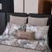 Комплект постельного белья на резинке Сатин Velouria Luxe с Одеялом VLR014, Евро, наволочки 4 шт 160*200*25 