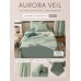 Комплект постельного белья Сатин Aurora Veil с Покрывалом AV006, Евро, наволочки 50-70  2 шт  