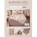 Комплект постельного белья Сатин Aurora Veil с Покрывалом AV002, Евро, наволочки 50-70  2 шт  