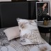 Комплект постельного белья на резинке Сатин Velouria Luxe с Одеялом VLR014, Евро, наволочки 4 шт 160*200*25 