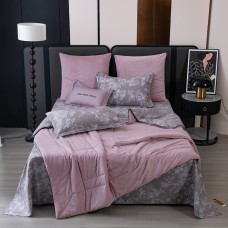 Комплект постельного белья Сатин Velouria Luxe с Одеялом VL012, Евро, наволочки 4 шт  