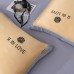 Комплект постельного белья Сатин-Шелк Я IN LOVE LV009, Евро, наволочки 4 шт 