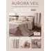 Комплект постельного белья на резинке Сатин Aurora Veil с Покрывалом AVR007, Евро, наволочки 50-70  2 шт 140*200*25 