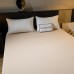 Простынь на резинке Однотонный Сатин Элитный 100% египетский хлопок RROCE005, размер 160*200*30 