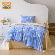 Комплект постельного белья Сатин Люкс KIDS 100% хлопок CDK081, 1.5 спальный, наволочка 50-70  1 шт 160*230 