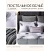 Комплект постельного белья Сатин Velouria Luxe с Одеялом VL013, Евро, наволочки 4 шт  